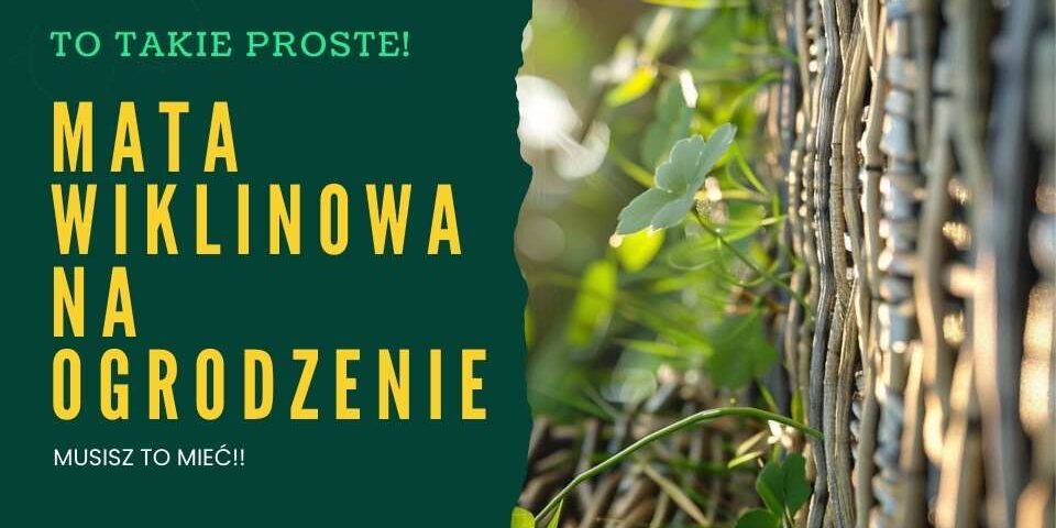 Mata wiklinowa na ogrodzenie